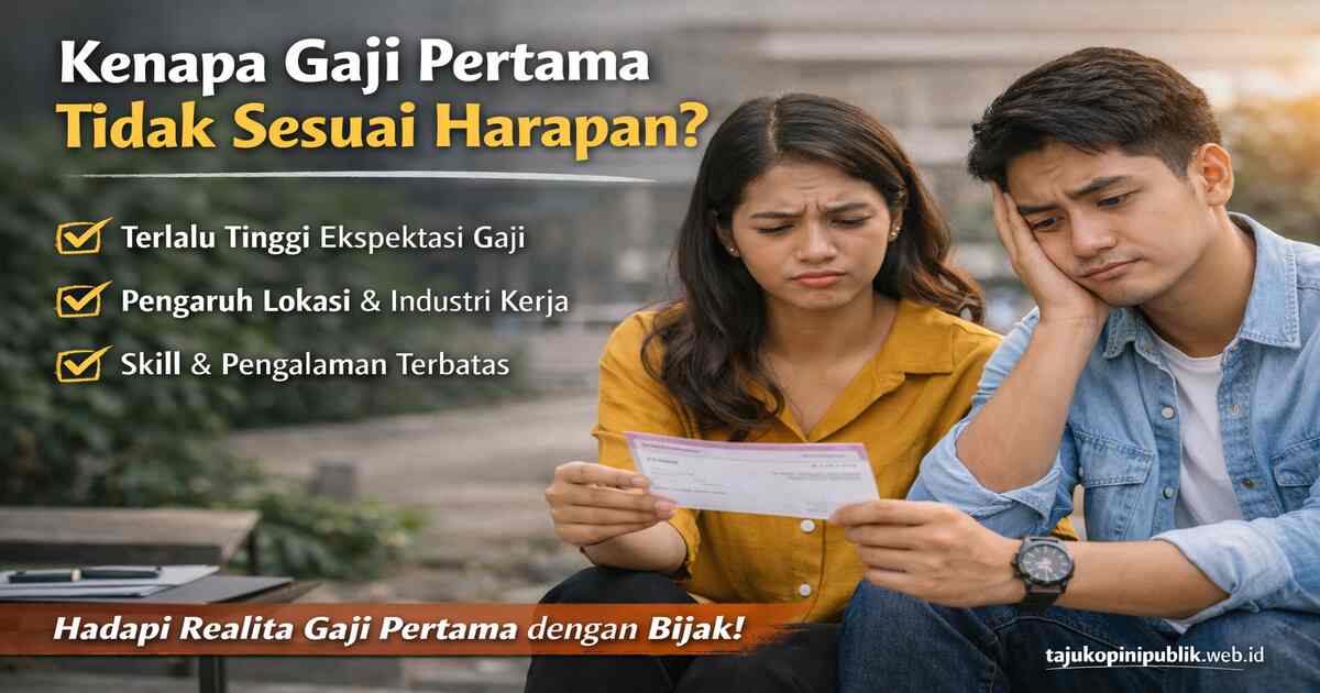 Kenapa Gaji Pertama Tidak Sesuai Harapan