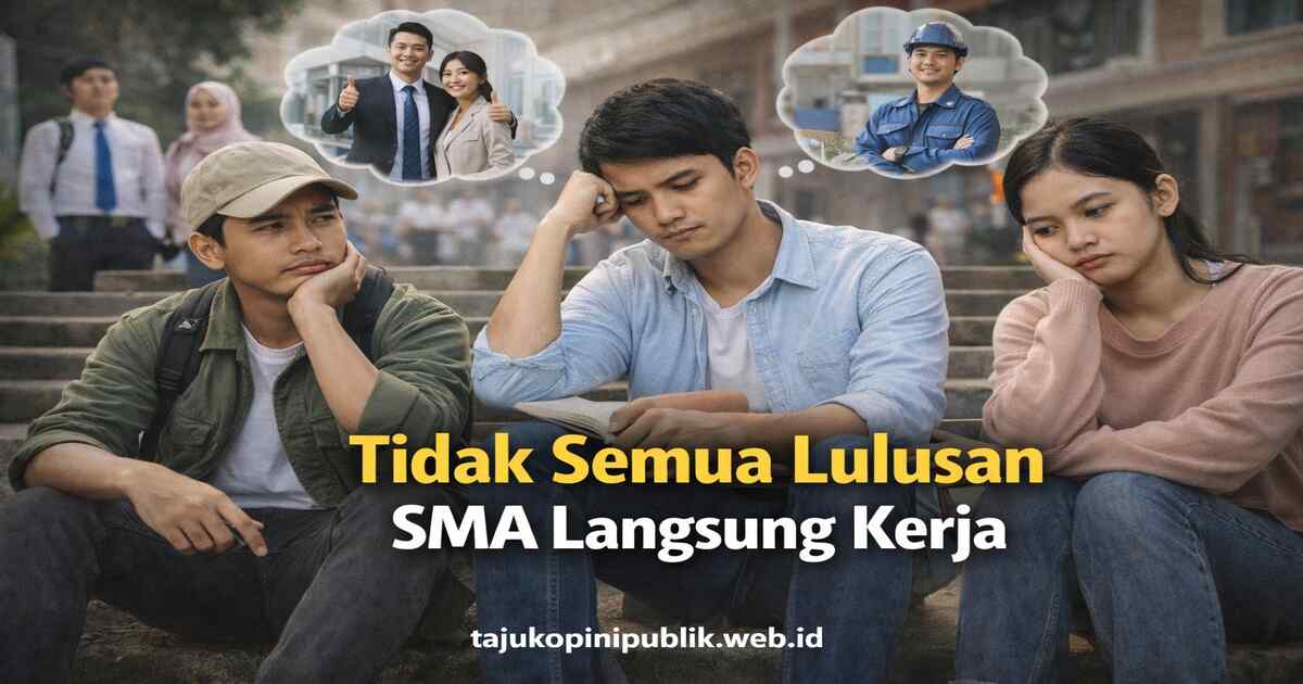 Lulusan SMA yang memilih jeda sebelum bekerja