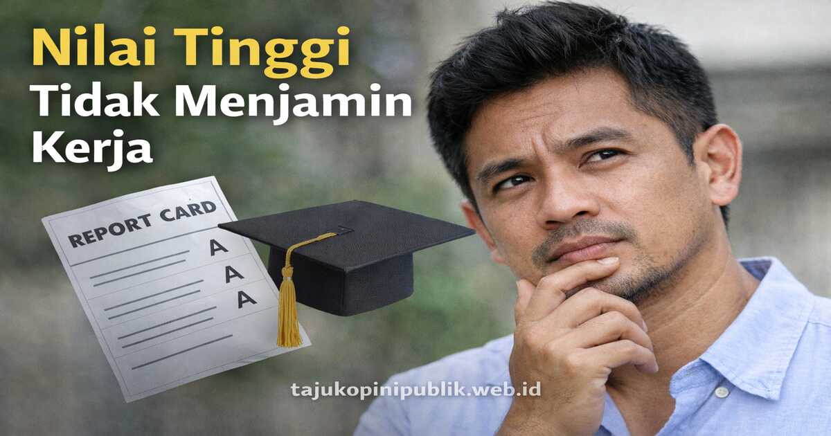 Nilai Tinggi Tidak Menjamin Mudah Mendapatkan Kerja